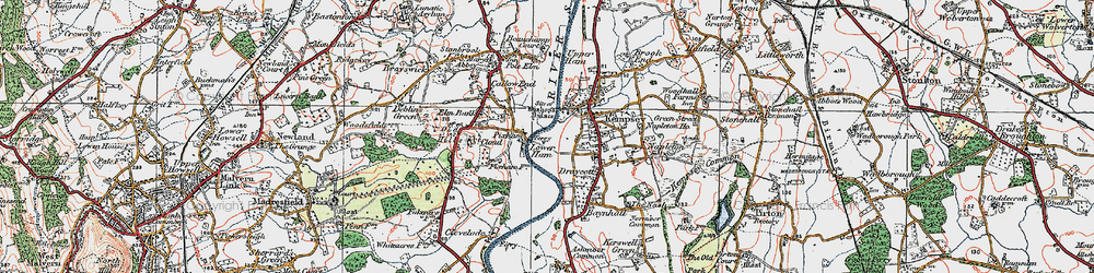 Old map of Pixham in 1920