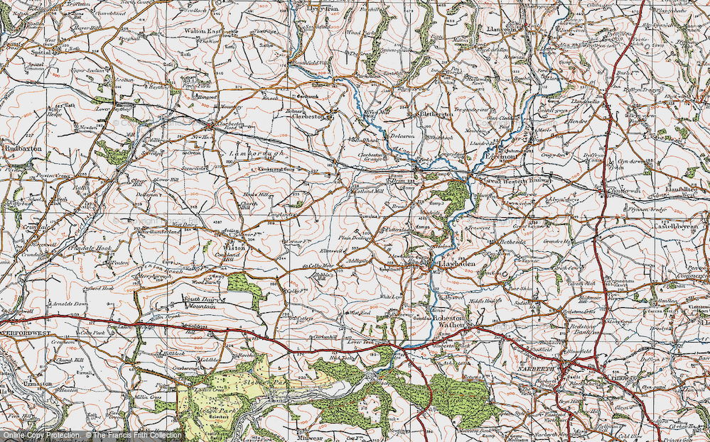 Old Map of Plain Dealings, 1922 in 1922