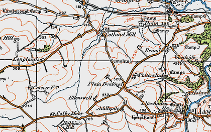 Old map of Plain Dealings in 1922