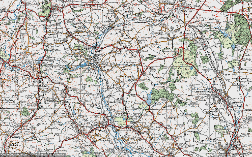 Old Map of Plain Spot, 1921 in 1921