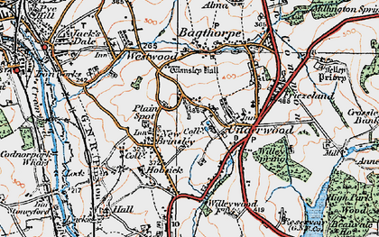 Old map of Plain Spot in 1921