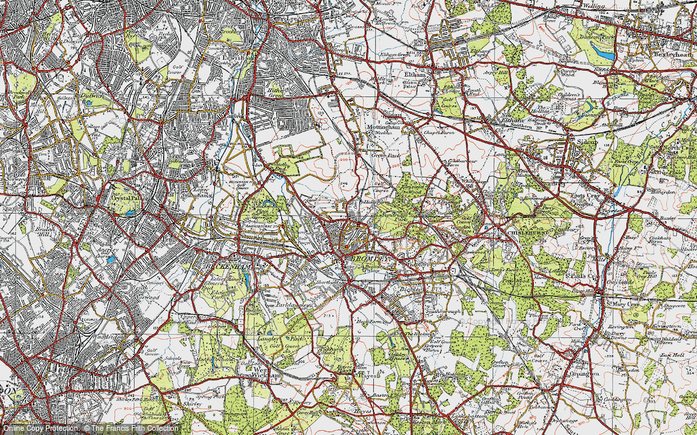Old Map of Plaistow, 1920 in 1920
