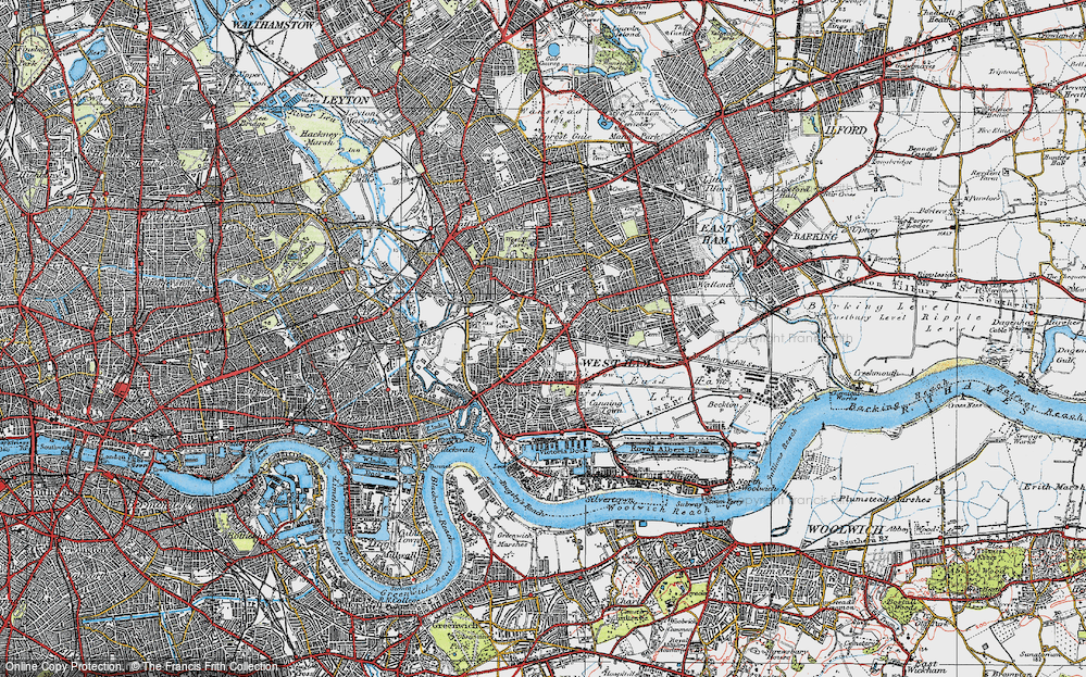 Old Map of Plaistow, 1920 in 1920