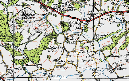 Old map of River Blackwater in 1919