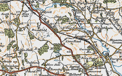 Old map of Plantation Bridge in 1925