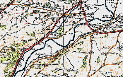 Old map of Plas Meredydd in 1921