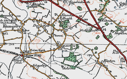 Old map of Plasau in 1921