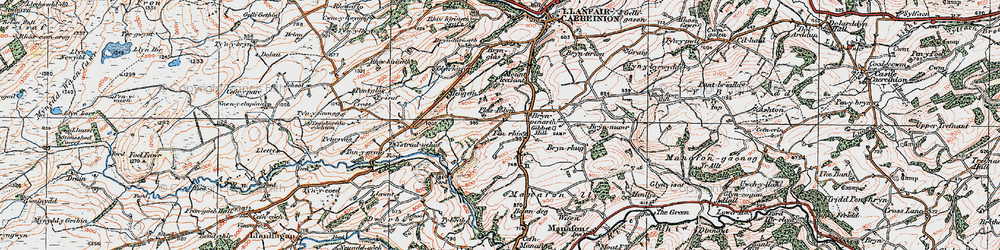 Old map of Plasiolyn in 1921