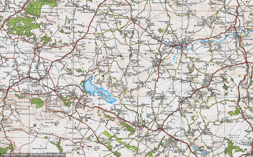 Old Map of Plaster's Green, 1919 in 1919