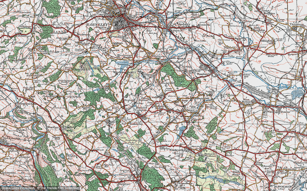 Old Map of Platts Common, 1924 in 1924