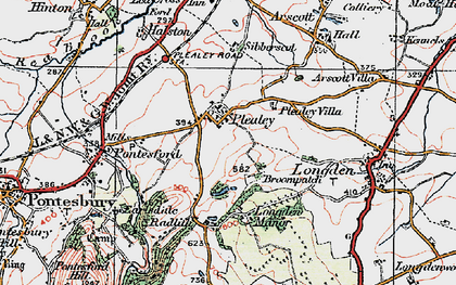 Old map of Broompatch in 1921