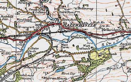 Old map of Todhillwood Fell in 1925