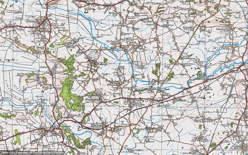 Old Map of Plot Gate, 1919 in 1919