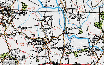 Old map of Plot Gate in 1919