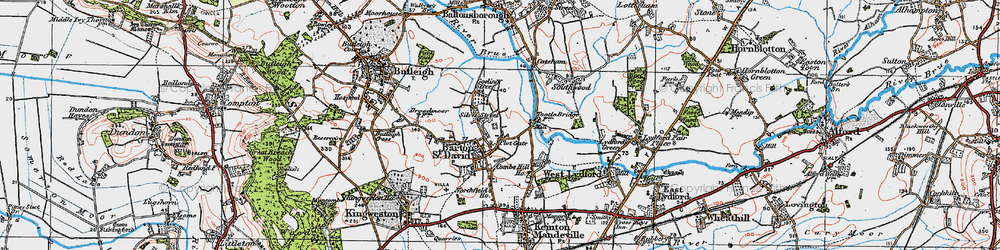 Old map of Plot Gate in 1919