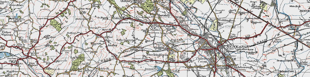 Old map of Plough Hill in 1920