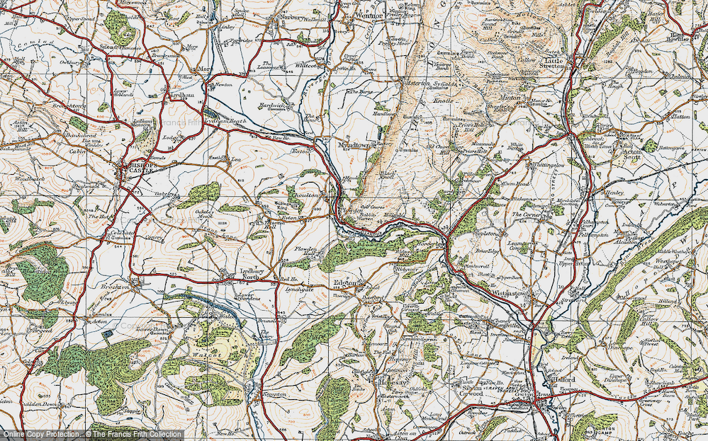 Old Map of Plowden, 1920 in 1920