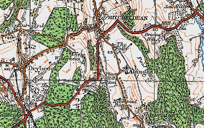 Old map of Plump Hill in 1919