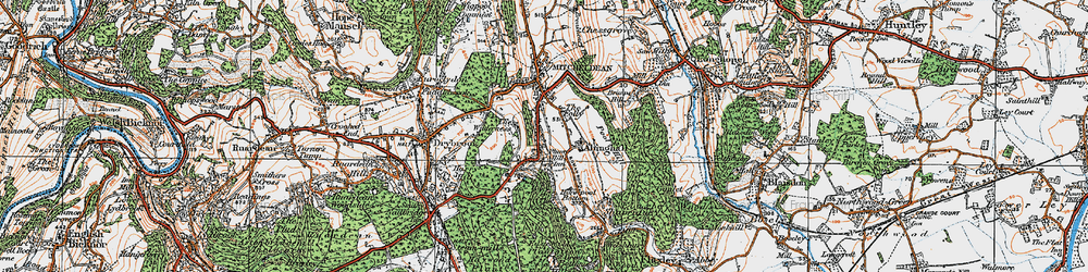 Old map of Plump Hill in 1919