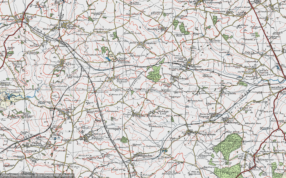 Old Map of Plumpton, 1919 in 1919