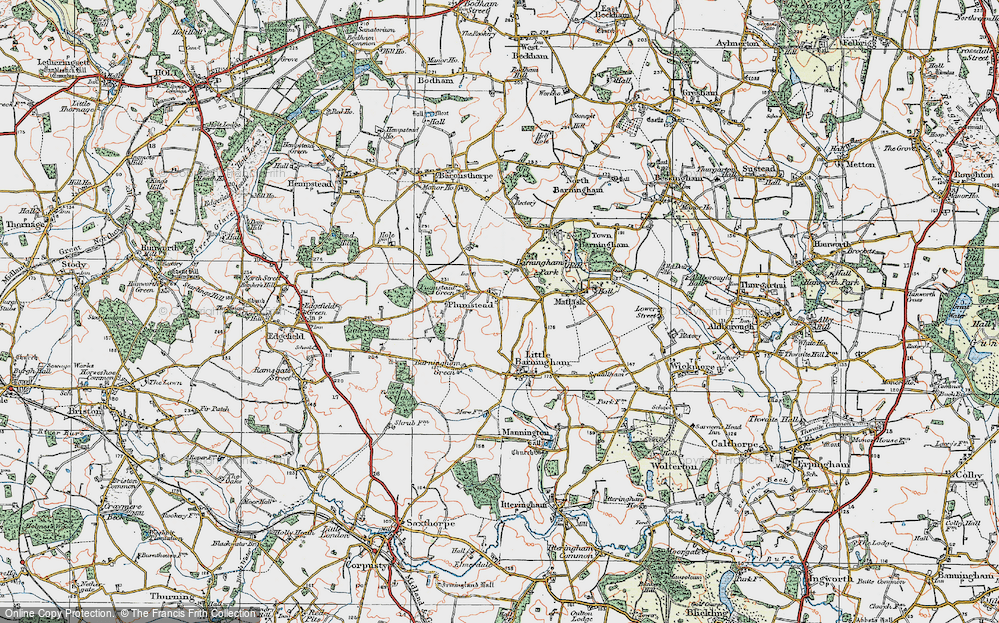 Old Map of Plumstead, 1922 in 1922