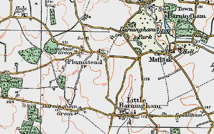 Old map of Plumstead in 1922