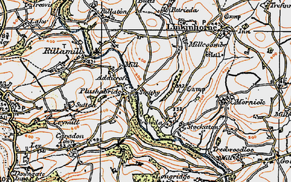 Old map of Browda in 1919