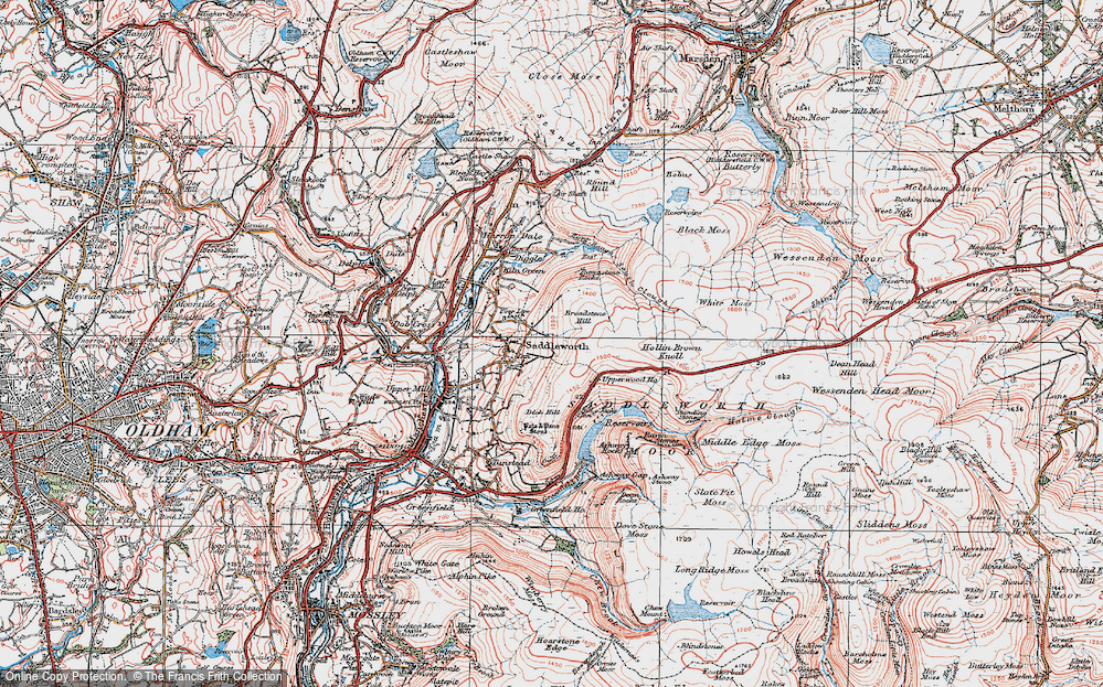 Old Map of Pobgreen, 1924 in 1924