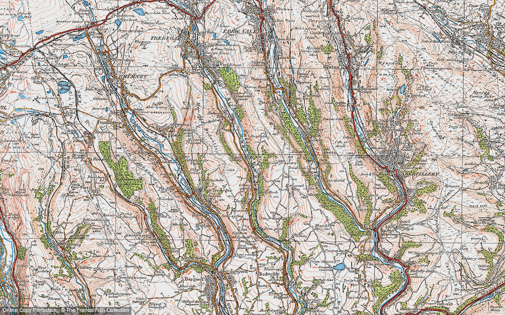 Old Map of Pochin Houses, 1919 in 1919