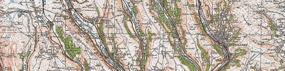 Old map of Pochin Houses in 1919