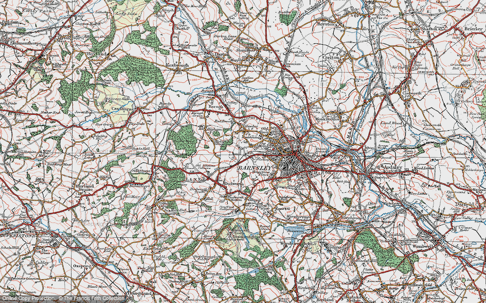 Old Map of Pogmoor, 1924 in 1924