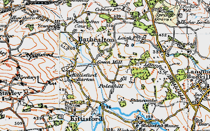 Old map of Poleshill in 1919