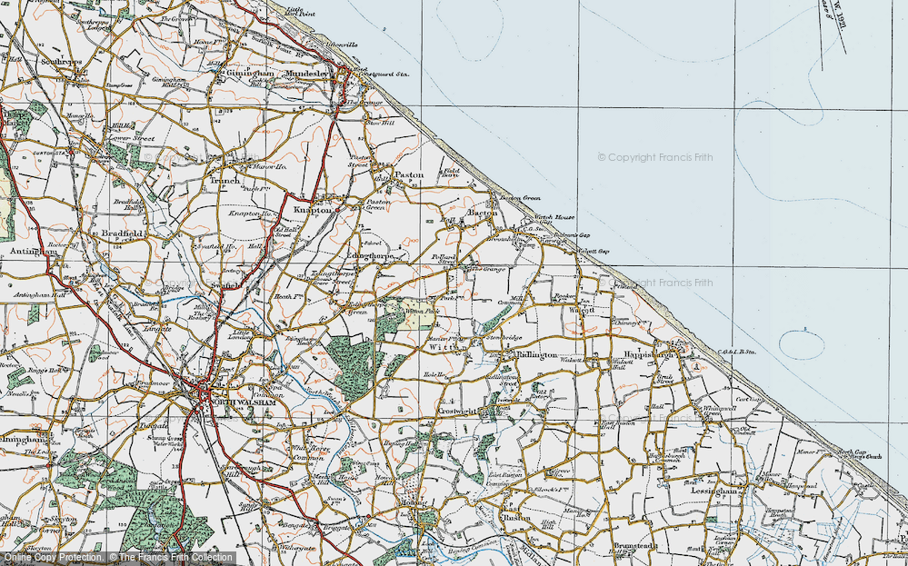 Old Map of Pollard Street, 1922 in 1922