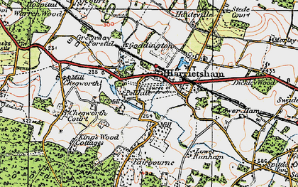 Old map of Pollhill in 1921