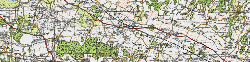 Old map of Pollhill in 1921