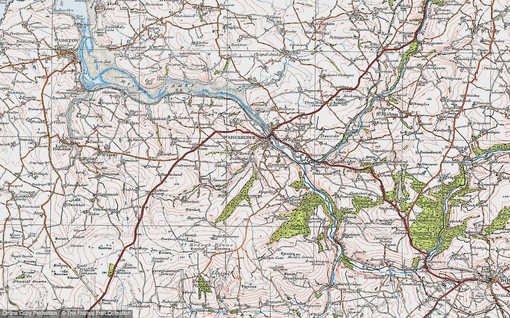 Old Map of Polmorla, 1919 in 1919