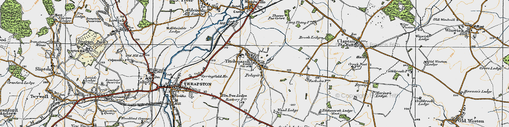Old map of Polopit in 1920
