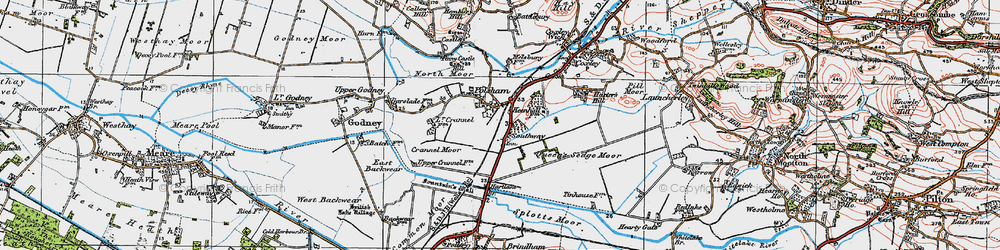 Old map of Polsham in 1919
