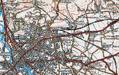 Old map of Polsloe in 1919