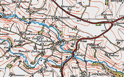 Old map of Hicks Mill in 1919