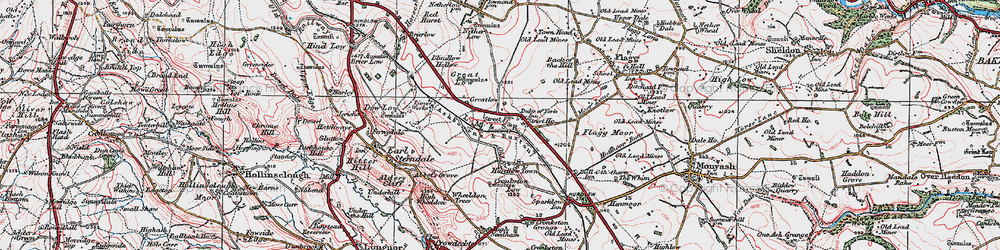 Old map of Pomeroy in 1923