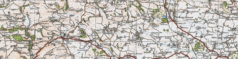 Old map of Pond Close in 1919