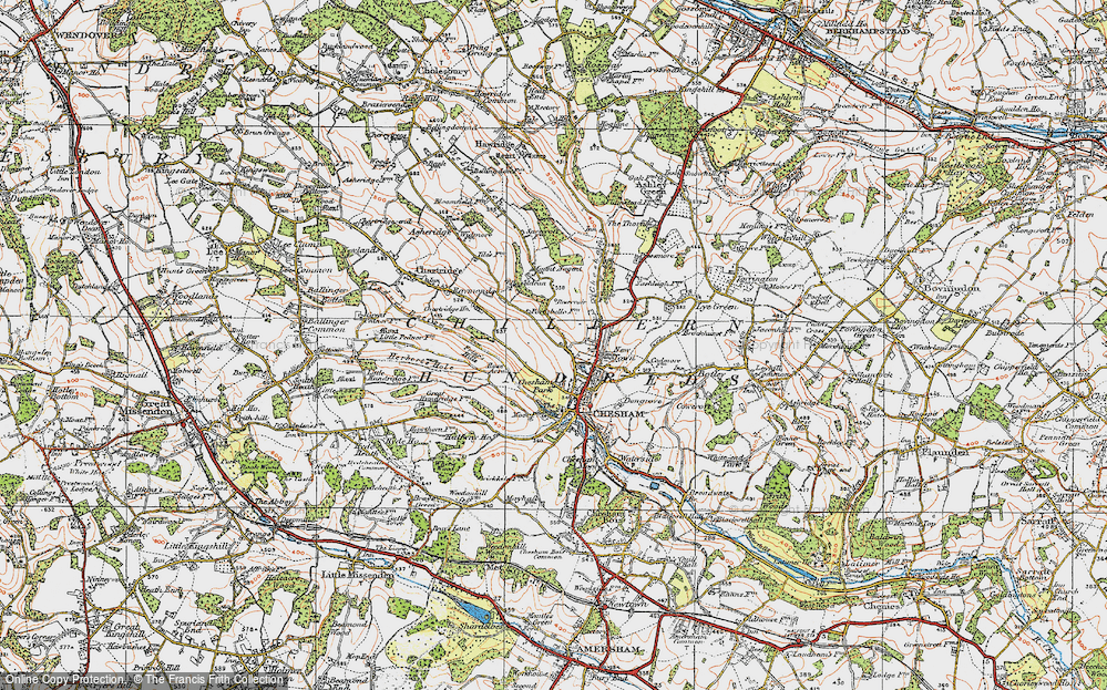 Old Map of Pond Park, 1920 in 1920