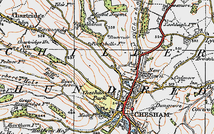 Old map of Pond Park in 1920