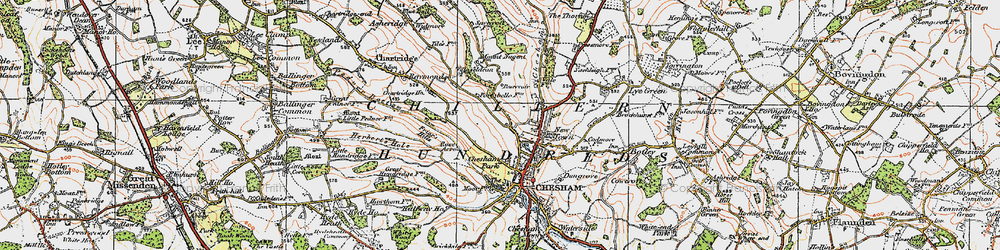 Old map of Pond Park in 1920