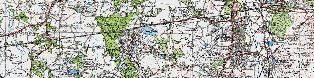 Old map of Pondtail in 1919