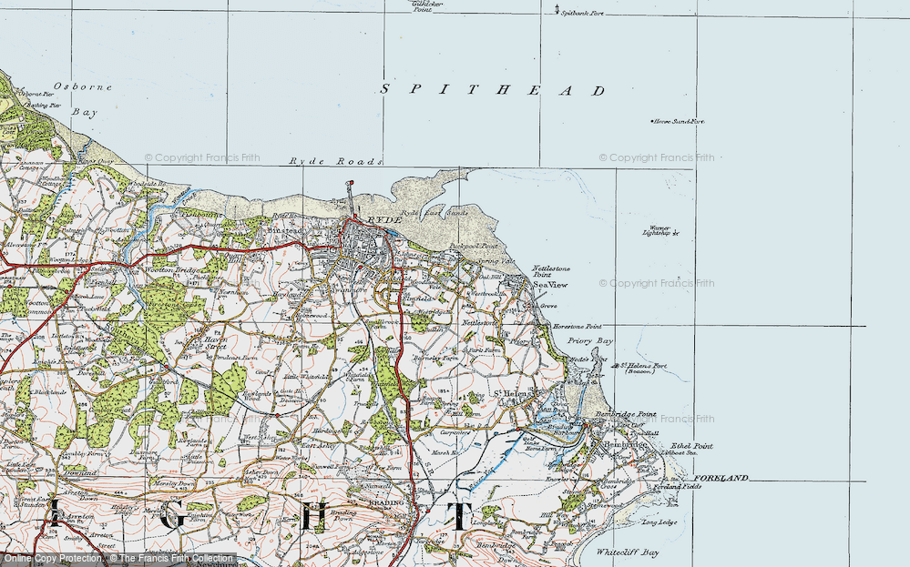 Old Map of Pondwell, 1919 in 1919