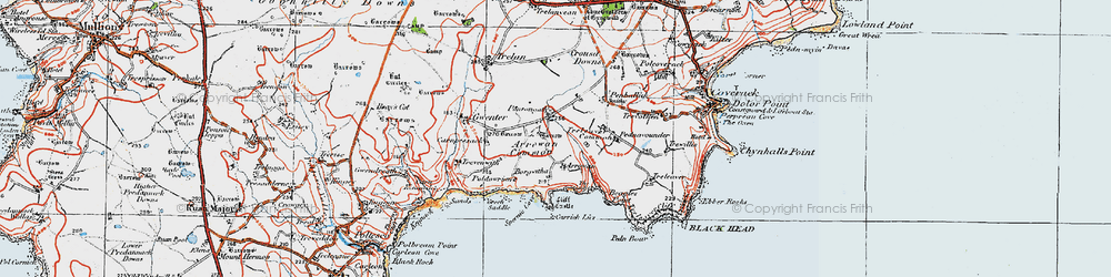 Old map of Beagles Point in 1919