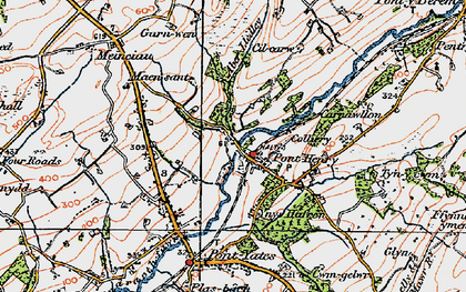 Old map of Pont-Henri in 1923