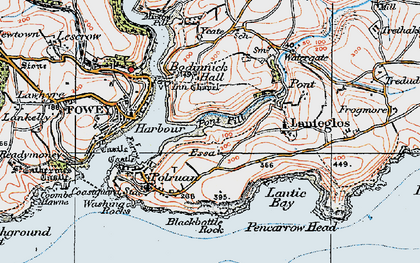 Old map of Lantic Bay in 1919